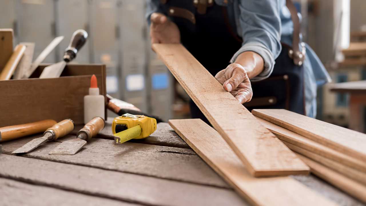 Carpenter at work